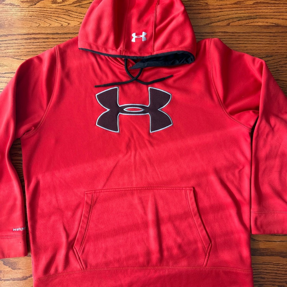 Under Armour Storm 1 Red Logo Hoodie